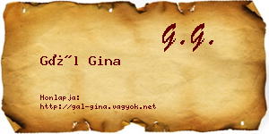 Gál Gina névjegykártya