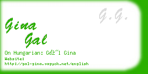 gina gal business card